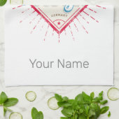 ケルンシティドイツレトロカテドラルヴィンテージ キッチンタオル (折り畳み)