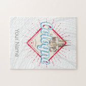 ケルンシティドイツレトロカテドラルヴィンテージ ジグソーパズル (横)