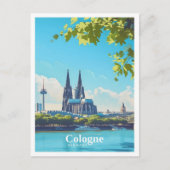ケルンドイツアートヴィンテージトラベル ポストカード (正面)