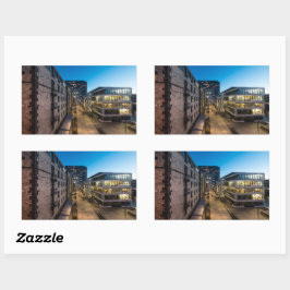 ケルンドイツクラシックラウンドステッカー 長方形シール