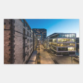 ケルンドイツクラシックラウンドステッカー 長方形シール (正面)