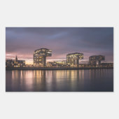 ケルンドイツクラシックラウンドステッカー 長方形シール (正面)