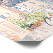 ケルンドイツグアッシュ絵を描イラストレーション旅行 ポスター (角)