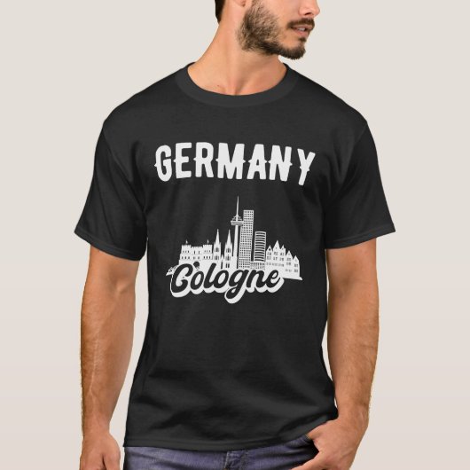 ケルンドイツスカイライン Tシャツ (正面)