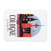 ケルンドイツヴィンテージシティスケープ磁石 マグネット (横)