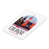 ケルンドイツヴィンテージシティスケープ磁石 マグネット (左側)