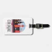 ケルンドイツヴィンテージ街並 ラゲッジタグ (正面横)