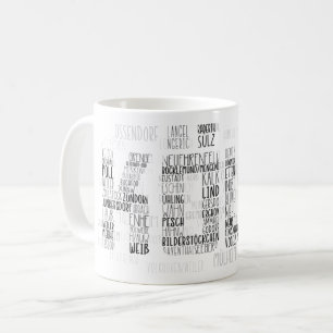 ケルンドイツ語ワードアート，スタッティレケルン  コーヒーマグカップ