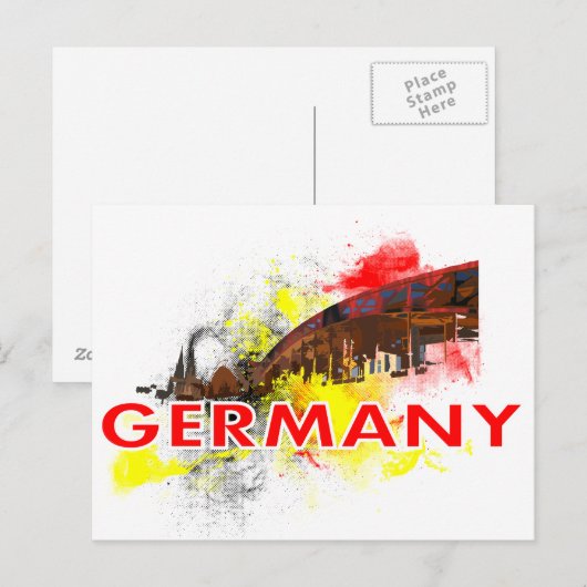 ケルンドイツ ポストカード (正面/裏面)