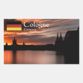 ケルンドイツ 長方形シール (正面)