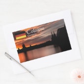 ケルンドイツ 長方形シール (封筒)