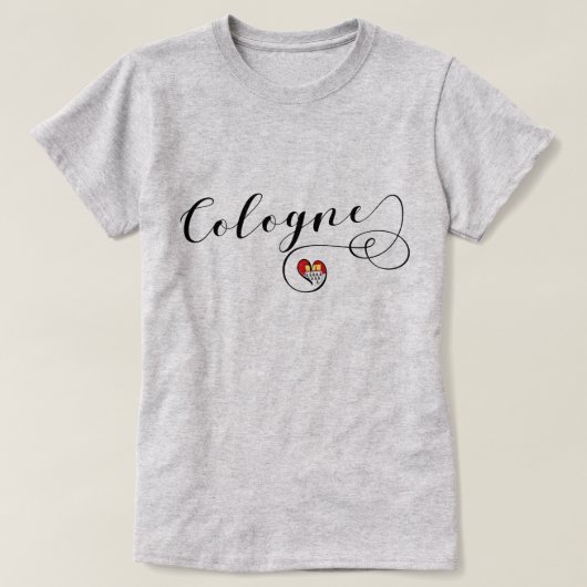 ケルンハート，ケルン，ノースライン – ウェストファリア Tシャツ (デザイン正面)