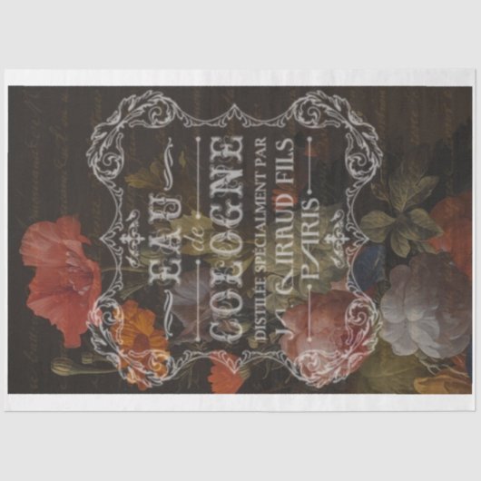 ケルンフランスのラベルの切り離しティッシュペーパー 薄葉紙 (正面)