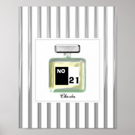 ケルンモダン香水ボトル男性へパーソナライズされた ポスター