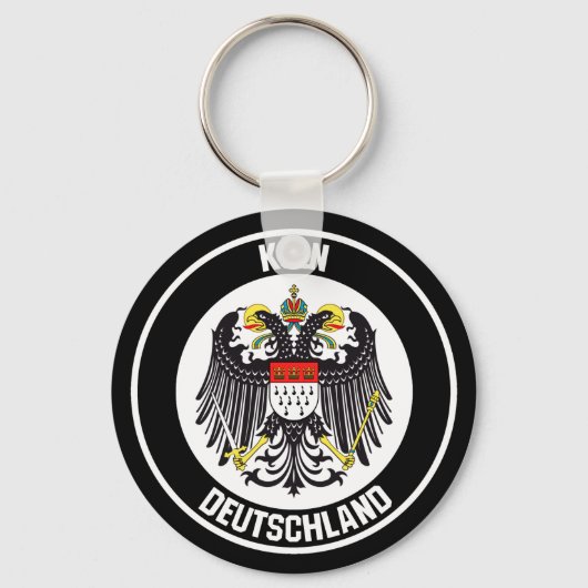 ケルンラウンドエンブレム キーホルダー (正面)