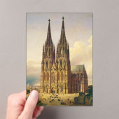 ケルン大聖堂のゴシック様式の壮麗な景観 アクリル招待状 (インサイチュ (ポータブル))