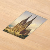 ケルン大聖堂のゴシック様式の壮麗な景観 アクリル招待状 (レイダウン)