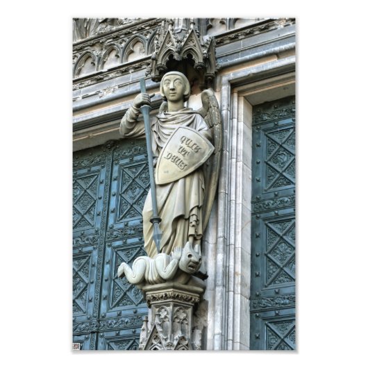 ケルン大聖堂の彫像 フォトプリント            (正面)