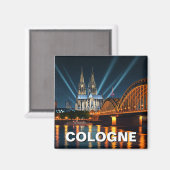 ケルン大聖堂ドイツナイトトラベル マグネット (正面/裏面)