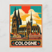 ケルン大聖堂,ケルンドイツの休日 ポストカード (正面)