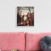 ケルン巡礼者の到着 キャンバスプリント (インサイチュ (リビング))