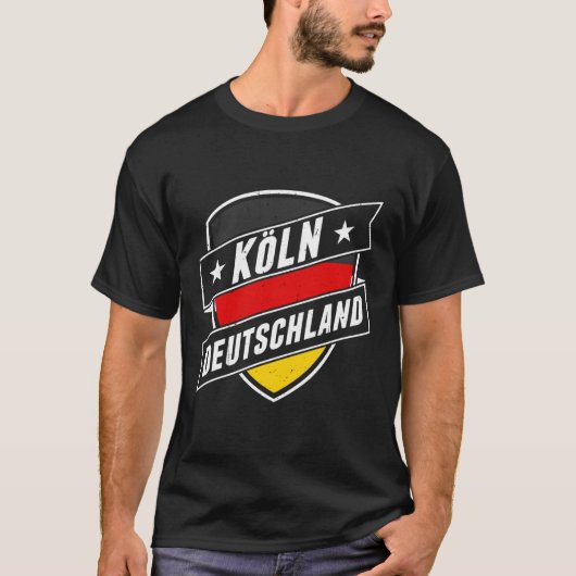ケルン ドイツ ケルン ドイツ プライド Tシャツ (正面)