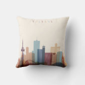 ケルン、ドイツ|都市スカイライン クッション (裏面)