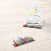 ケルン、ドイツ|都市スカイライン スクエアペーパーコースター (インサイチュ)