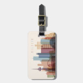 ケルン、ドイツ|都市スカイライン ラゲッジタグ (正面縦)