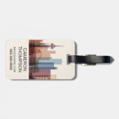 ケルン、ドイツ|都市スカイライン ラゲッジタグ (裏面横)