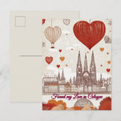 ケルン・バレンタインに恋を見つけた ポストカード (正面/裏面)