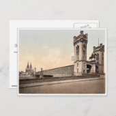 ケルン、ライン川、ドイツのアイゼンバーン橋 ポストカード (正面/裏面)