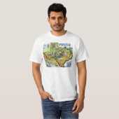 ケルヴィルテキサス州マップティー Tシャツ (正面フル)