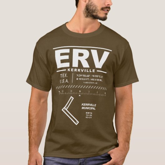 ケルヴィル市立空港ERV Tシャツ (正面)