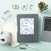 ケルーラフィールブルー花自然 シール (iPadカバー)