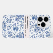 ケルーラフィールブルー花自然 iPhoneケース (裏面横)