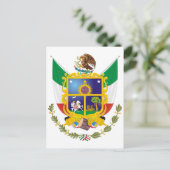 ケレタロ州章 オフィシャル メキシコ シンボル ロゴ ポストカード (スタンド正面)