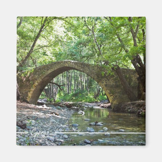 ケレフォス中世の橋キプロス，磁石 マグネット (正面)