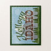 ケログアイダホおもしろいレトロスノーウィースマウンテン ジグソーパズル (縦)