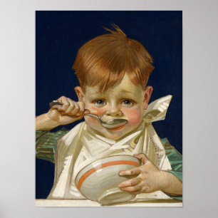 ケロッグの子ども、1920年J. C. Leyendecker著 ポスター