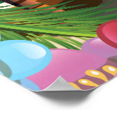 ケワラビーチオーストラリアのヴィンテージ旅行ポスター ポスター (角)