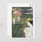 ケンウッドカントリークラブウェスタンローンテニス大会 ポストカード (正面/裏面)