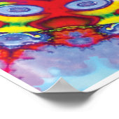 ケンキネティックコラージュ万華鏡のように千変万化するパターンポスター ポスター (角)