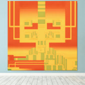 ケンゲージセントラルプロセッシングユニコーンファインアート キャンバスプリント (インサイチュ (ウッドフロア))