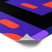 ケンゲージフラクトルミネアリング抽象デザイン ポスター (角)