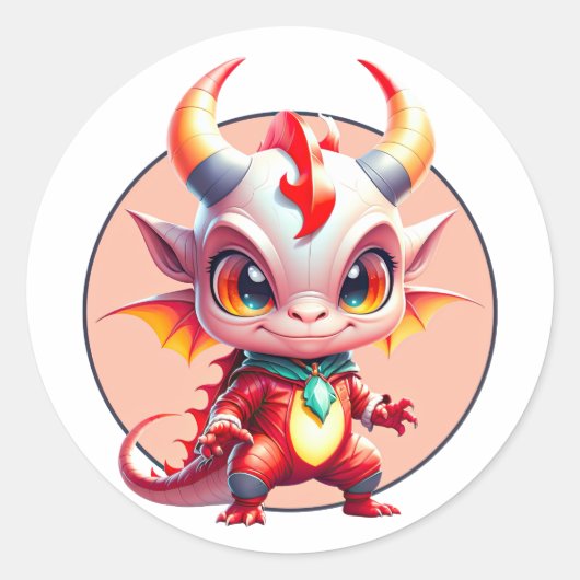 ケンシ・ベイビードラゴン ラウンドシール (正面)