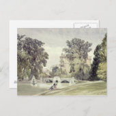 ケンジントンガーデンズのサーペンタインの西端 ポストカード (正面/裏面)