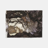 ケンジントン子供のピーターパンは庭いじりをします フリースブランケット (正面(横))