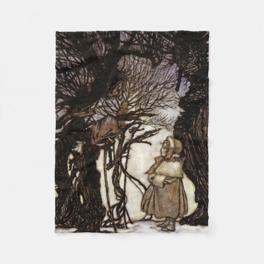 ケンジントン子供のピーターパンは庭いじりをします フリースブランケット (正面)