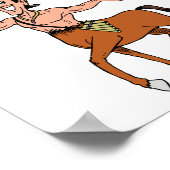 ケンタウハーフ・マン・ハーフ・ホース神話的な生き物 ポスター (角)